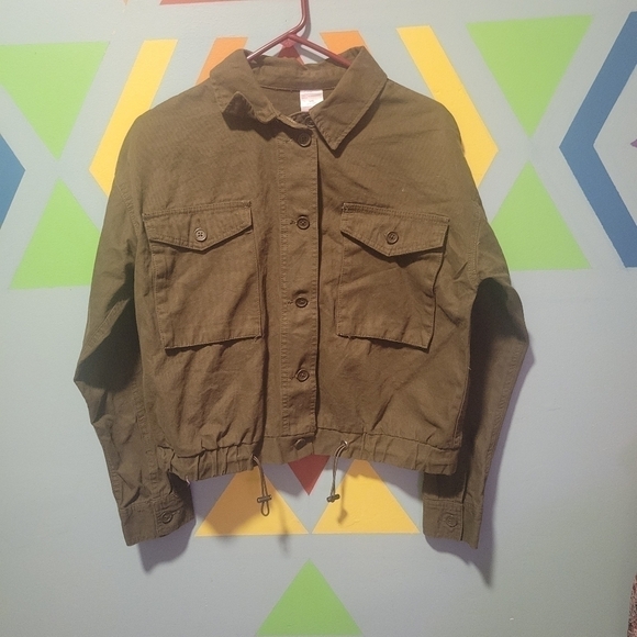 NWOT No Boundaries Cargo Style Jacket Size Large 11-13 - Picture 1 of 9
